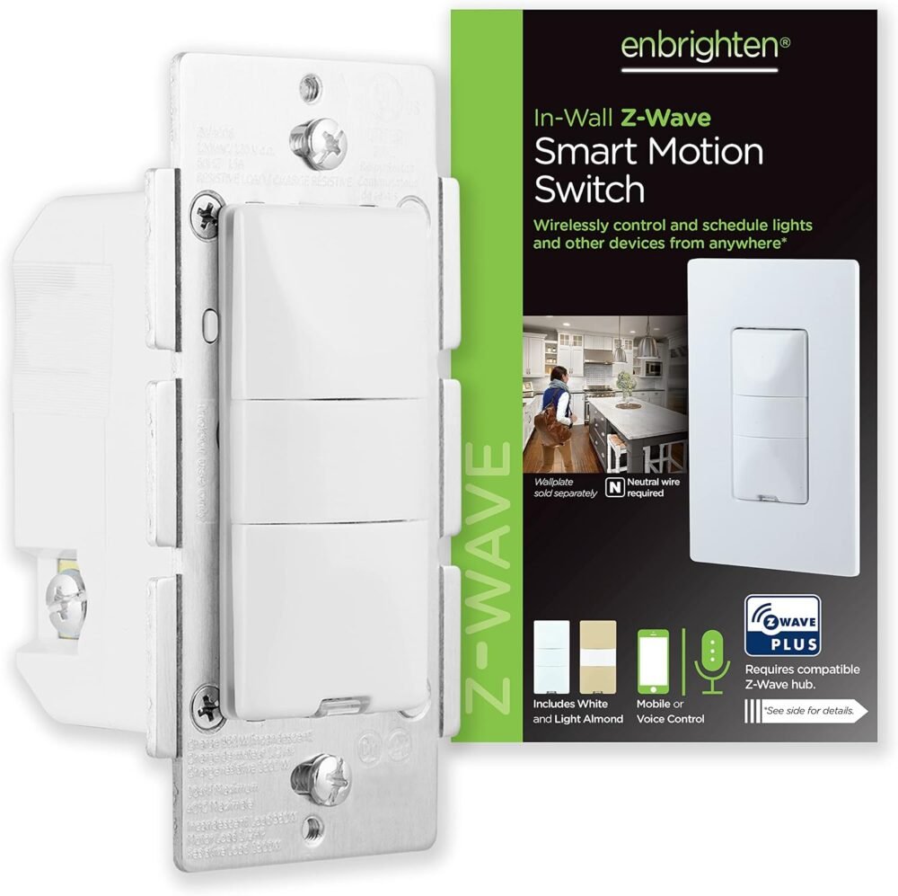 Enbrighten 26931 Z-Wave Plus in-wall motion sensing light switch