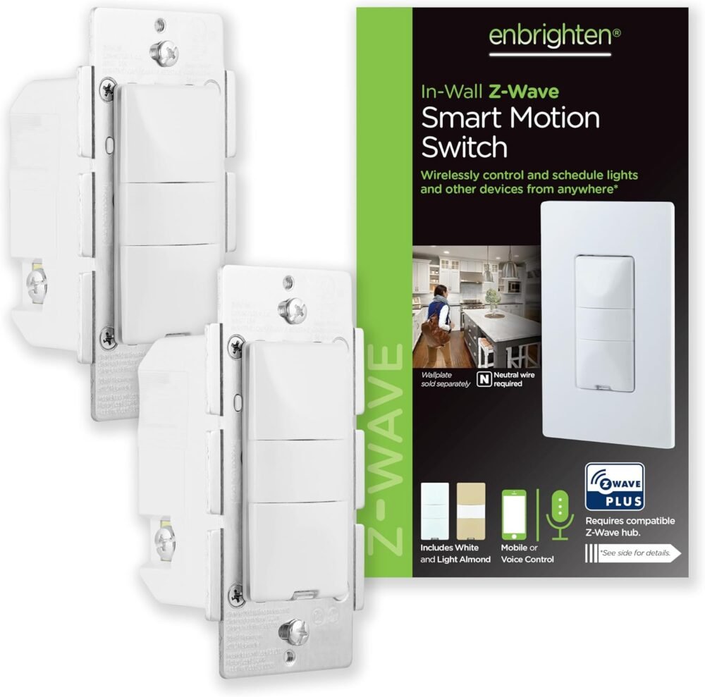 Enbrighten Z-Wave motion sensing light switch 2-pack