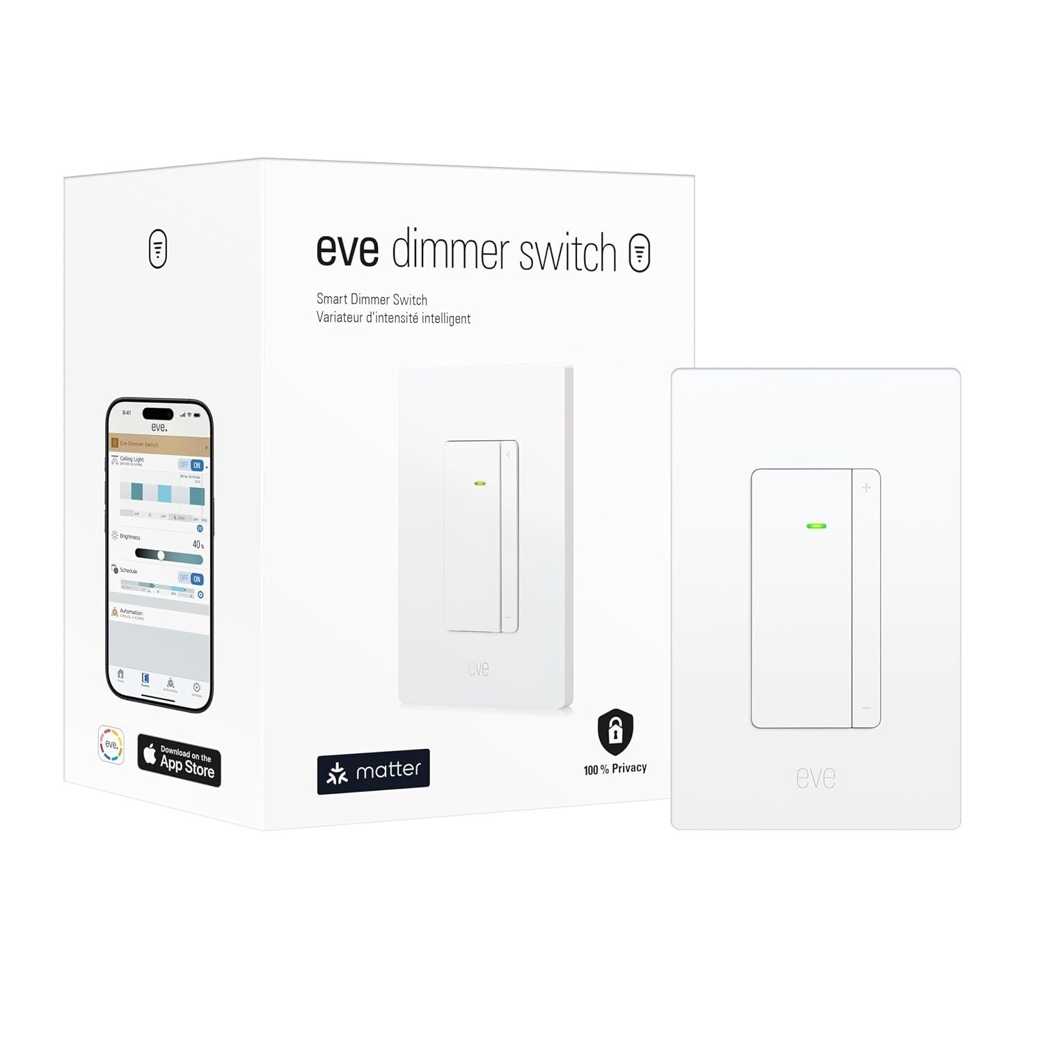 Eve Dimmer Switch Matter over Thread smart dimmer