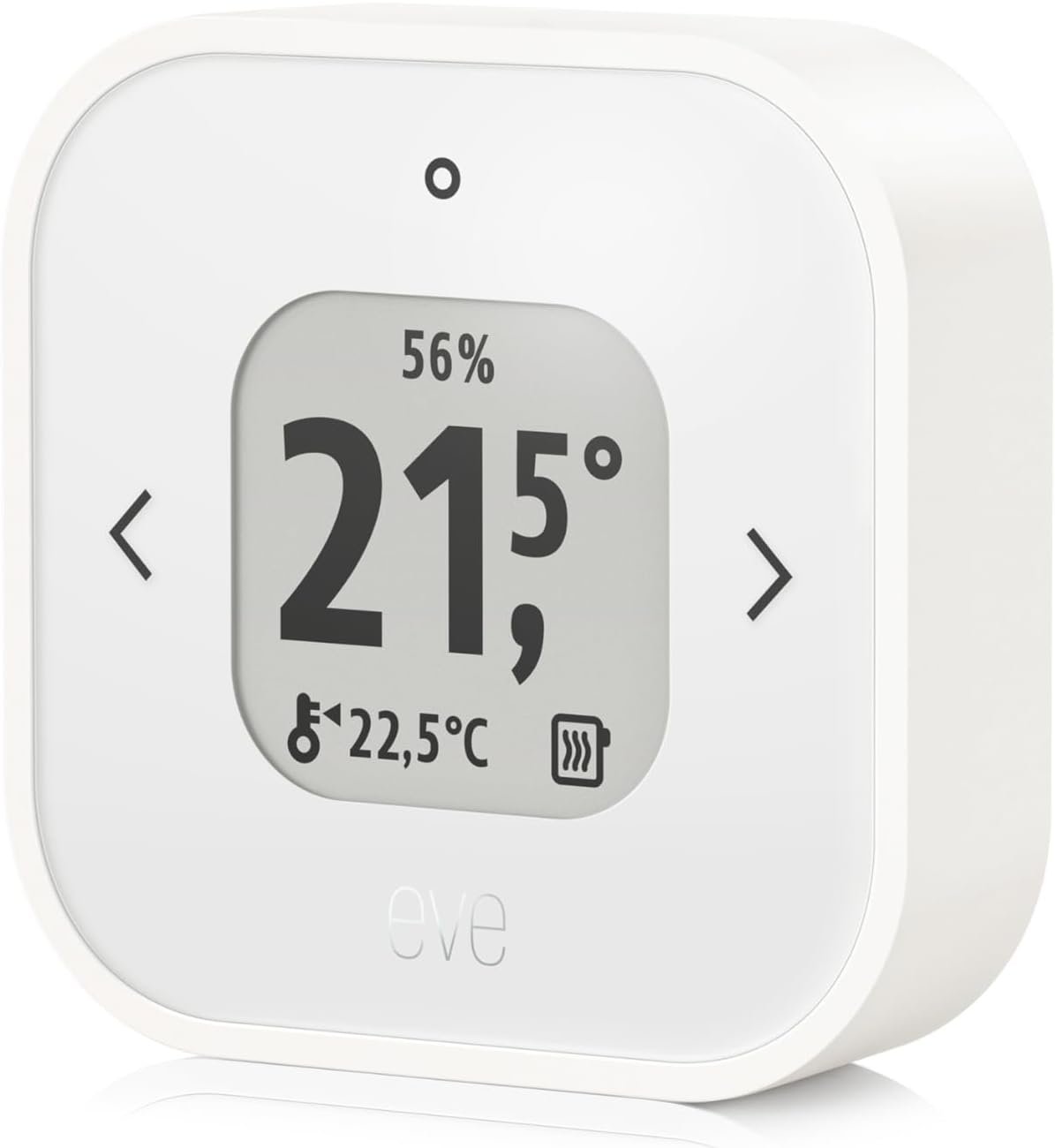 Eve Thermo Control Matter over Thread room temperature sensor with e-ink display