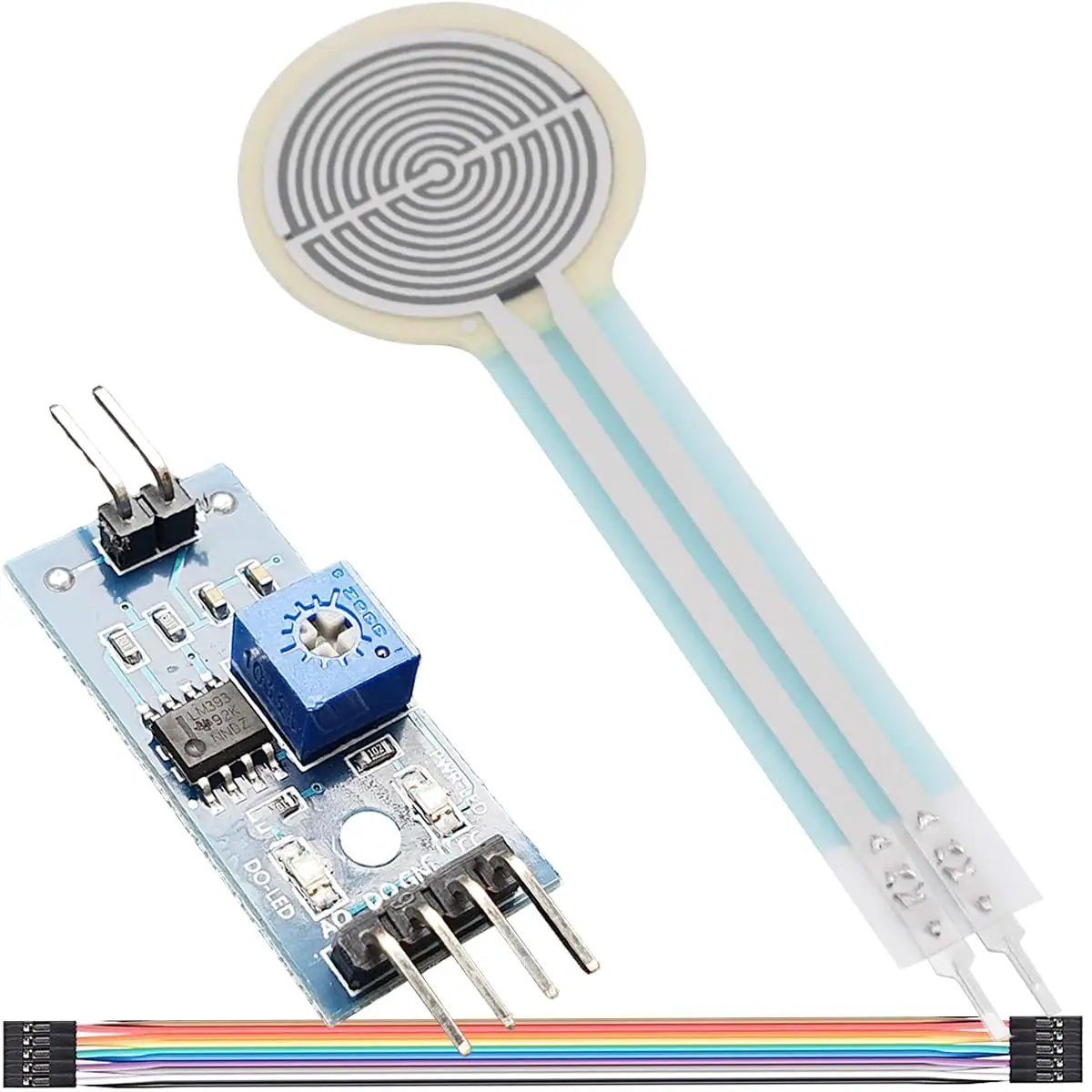 FSR402 thin film pressure sensor with linear voltage conversion module and cable