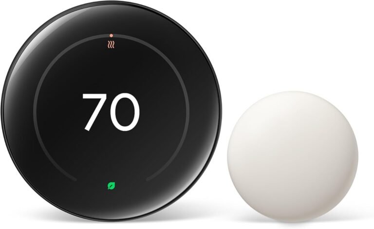 Google Nest Learning Thermostat 4th gen Matter smart thermostat with Nest Temperature Sensor