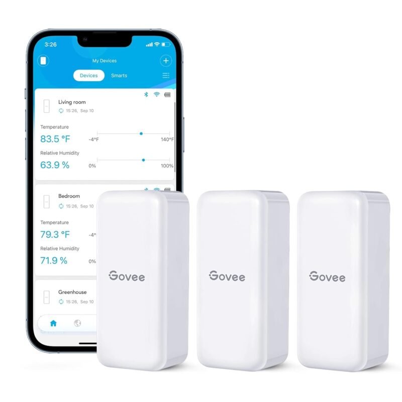 Govee H5100 mini Bluetooth hygrometer thermometer 3-pack