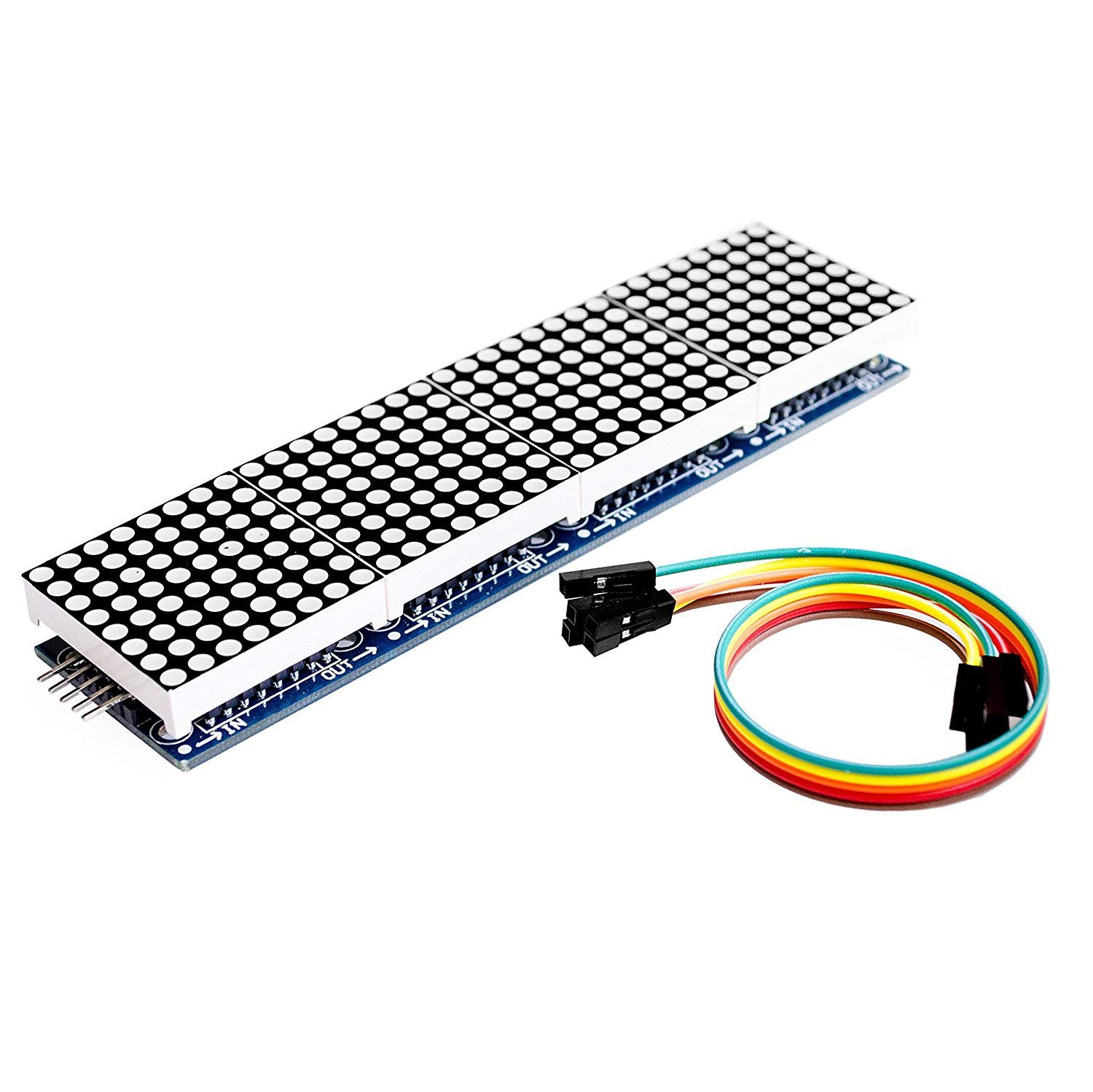 HiLetgo MAX7219 4-in-1 32x8 dot matrix LED display module for Arduino