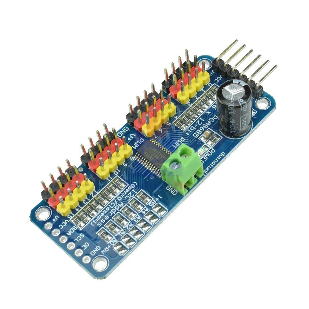 HiLetgo PCA9685 16-channel 12-bit PWM servo motor driver I2C module two pack for Arduino robots