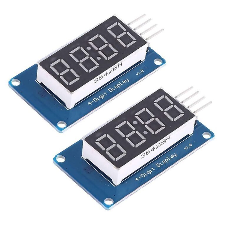 HiLetgo TM1637 0.36 inch 4-digit 7-segment LED display module with clock colon for Arduino and ESP32