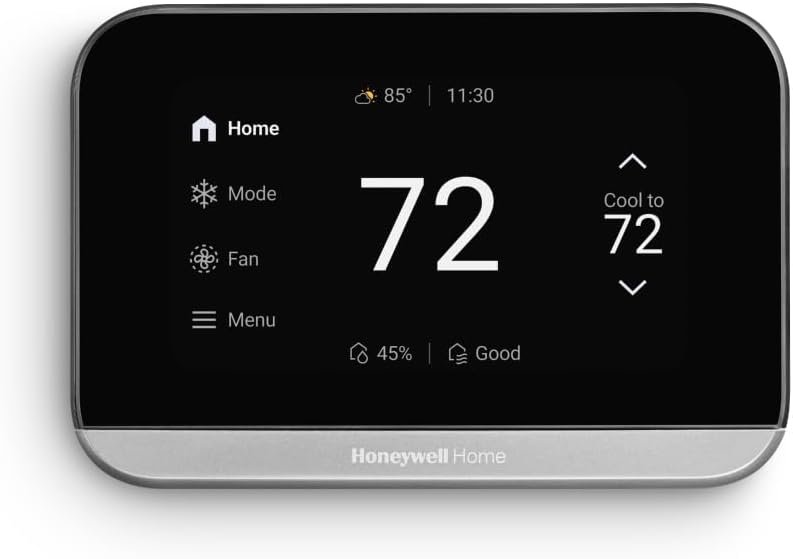 Honeywell Home X7S Matter certified smart thermostat with 4.3 inch display and presence detection
