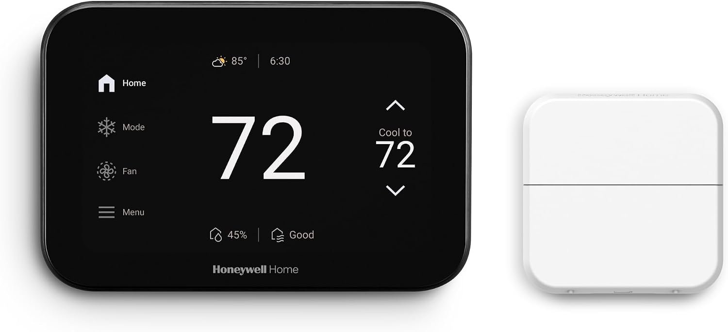 Honeywell Home X8S Premium Matter certified smart thermostat with wireless room sensor