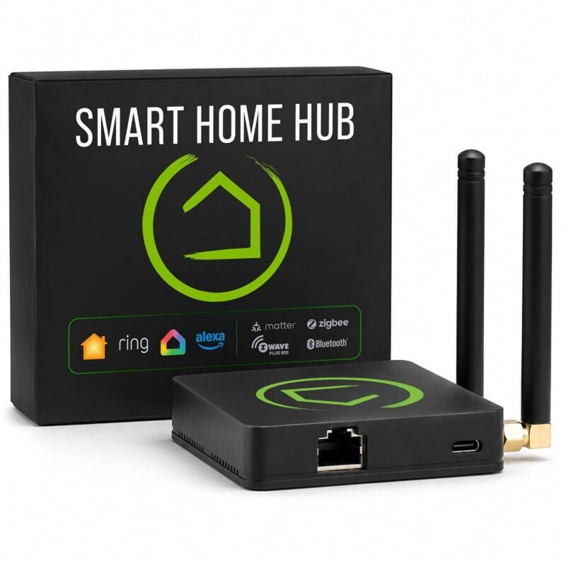 Hubitat Elevation C-8 Pro smart home hub with Zigbee, Z-Wave and Matter