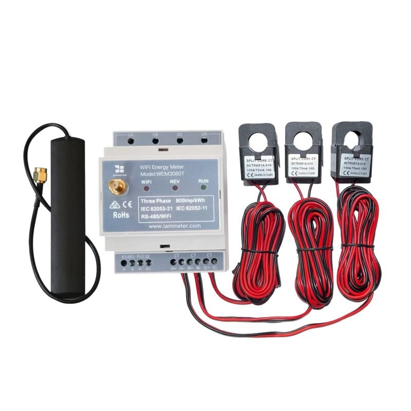 IAMMETER bi-directional DIN rail Wi-Fi energy meter with Modbus for solar