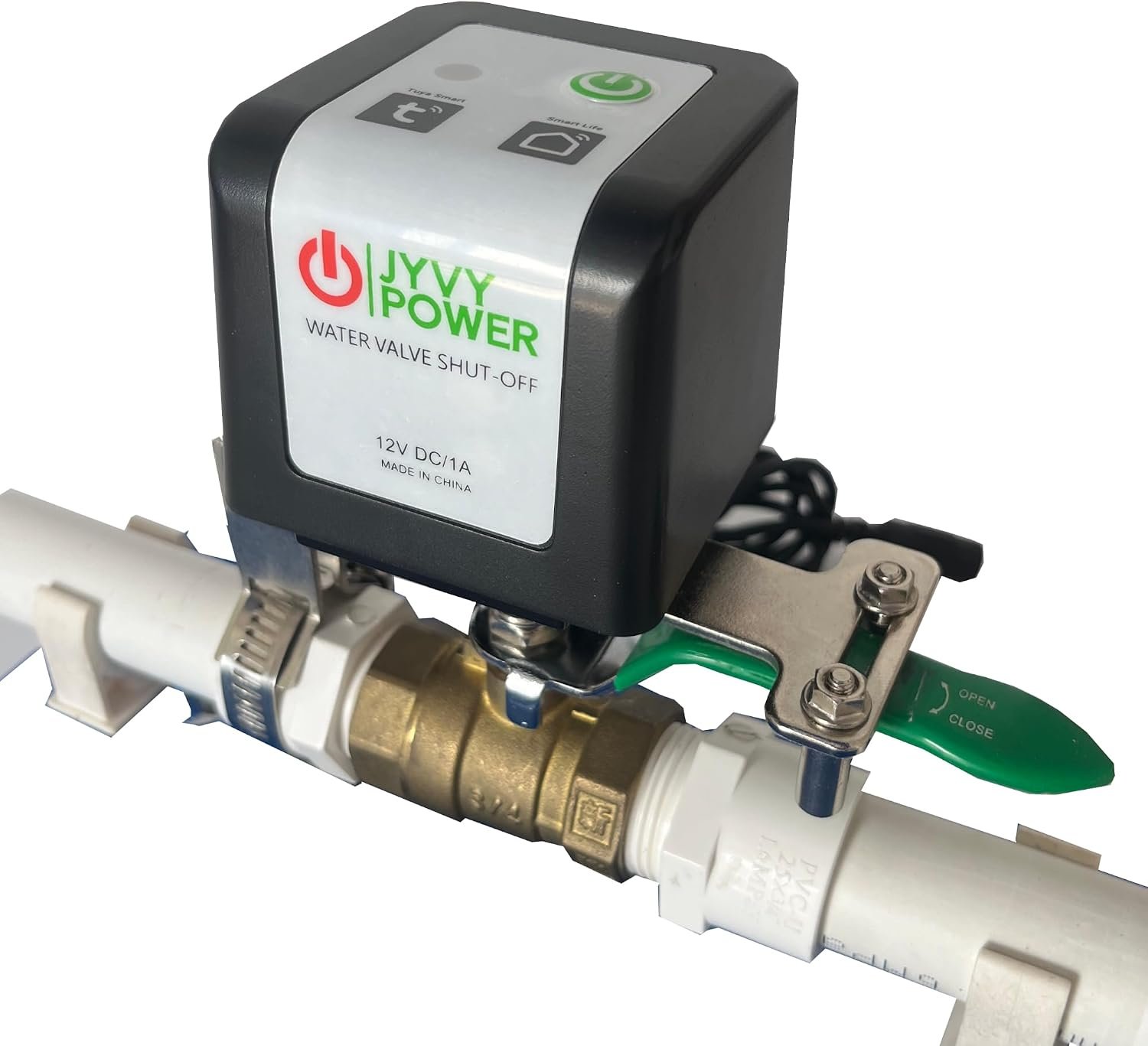 JYVY POWER Tuya Zigbee ball valve water shut-off actuator