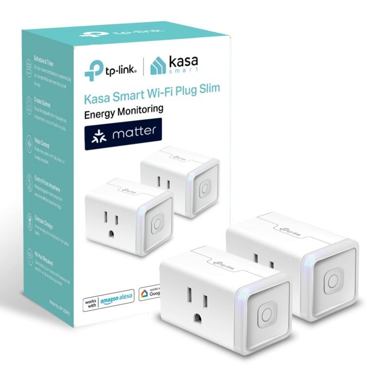 Kasa KP125M Matter smart plug with energy monitoring, 2-pack