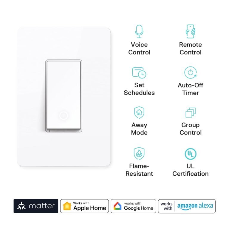 Kasa KS205 Matter smart light switch single pole in-wall Wi-Fi