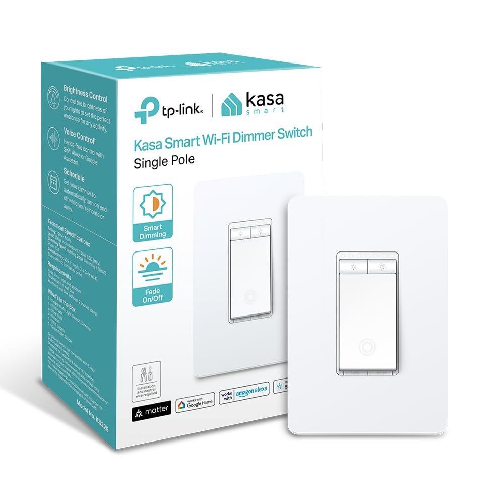 Kasa KS225 Matter smart dimmer switch with touch dimming