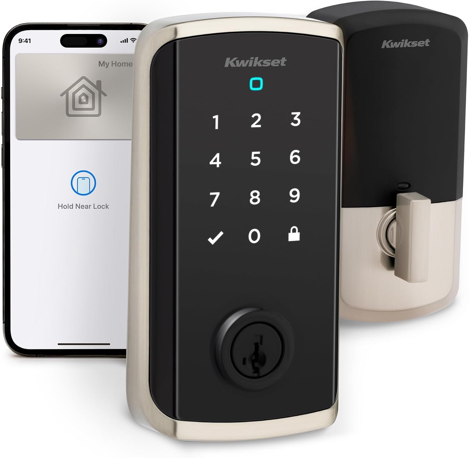 Kwikset Halo Select Plus Matter smart lock with Apple home keys