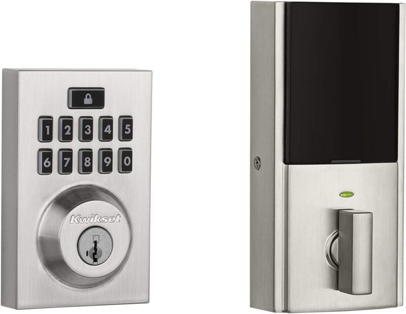 Kwikset SmartCode 914 Z-Wave Plus keypad smart deadbolt in satin nickel