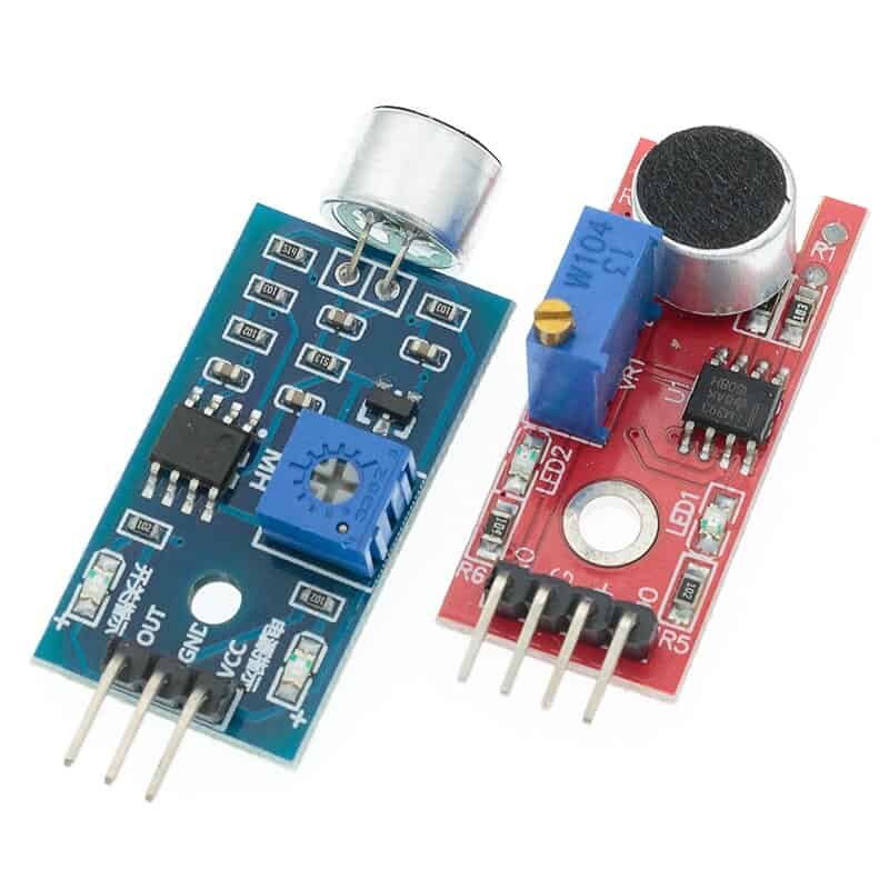 KY-037 high sensitivity microphone sound detection sensor module with LM393 and potentiometer