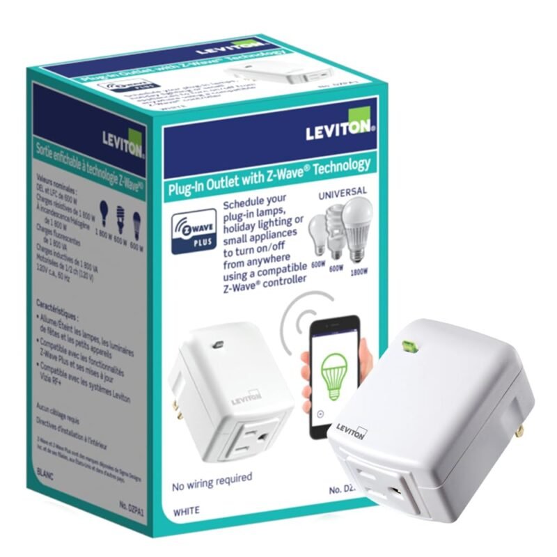 Leviton Decora Smart DZPA1 Z-Wave Plus plug-in smart plug