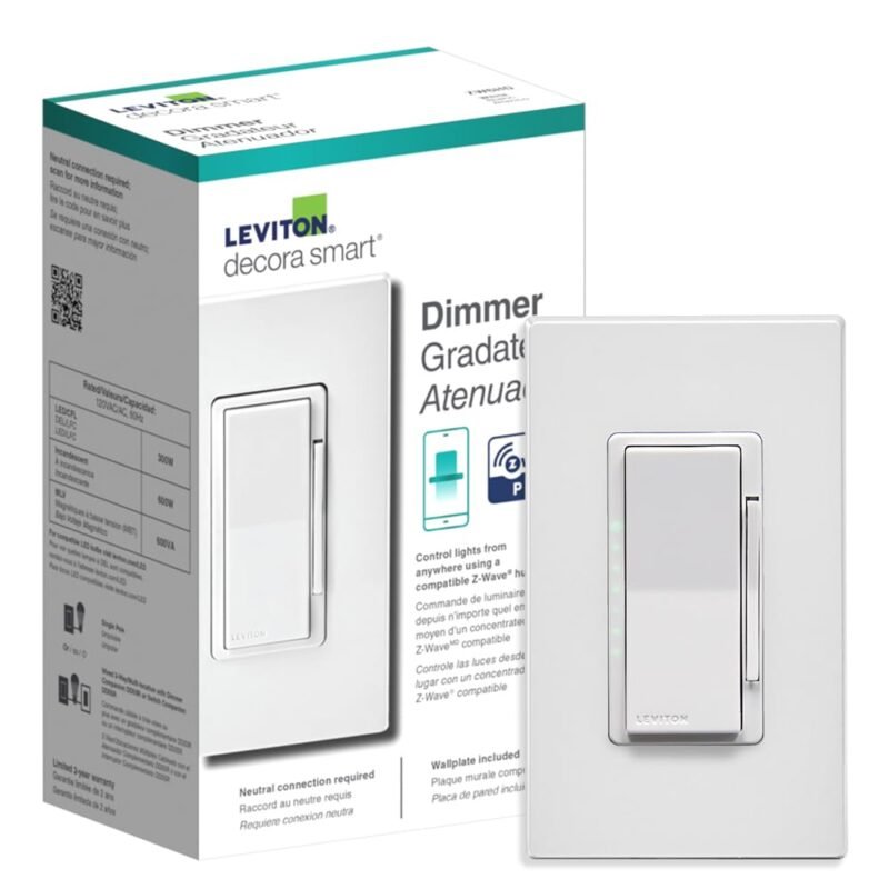 Leviton Decora Smart ZW6HD Z-Wave 800 Series dimmer switch