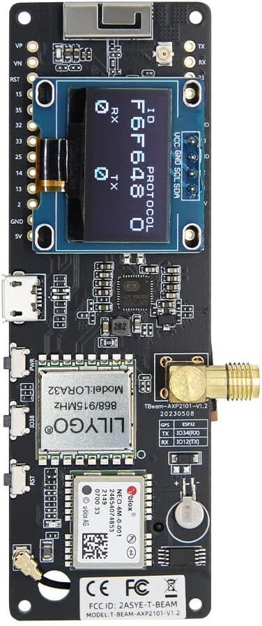 LILYGO T-Beam Meshtastic LoRa32 915MHz ESP32 board with GPS
