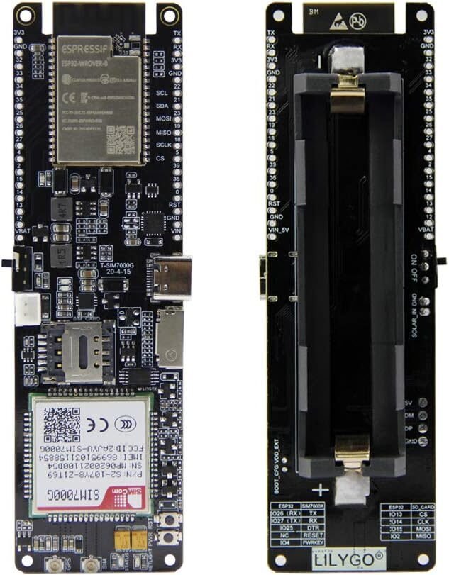 LILYGO T-SIM7000G ESP32-WROVER-B LTE-M NB-IoT development board
