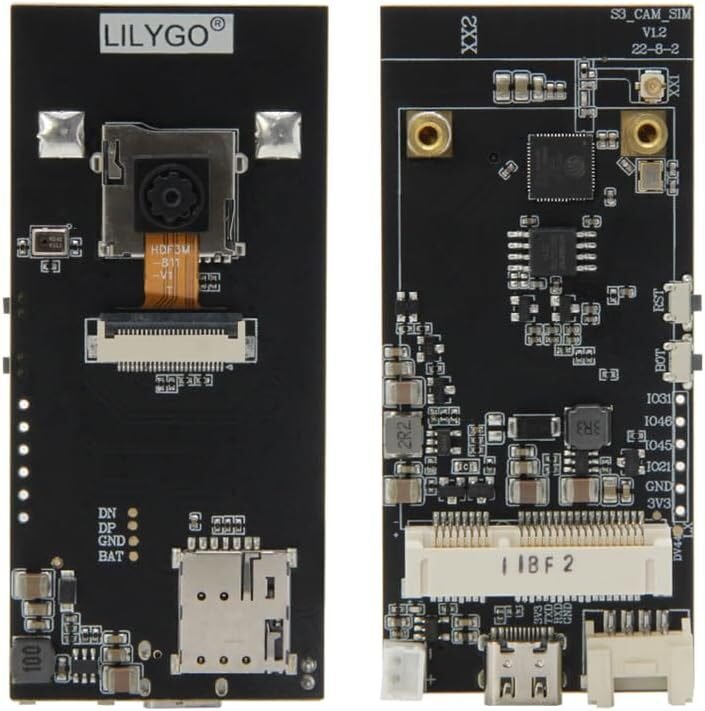 LILYGO T-SIMCAM ESP32-S3 camera board with cellular modem slot