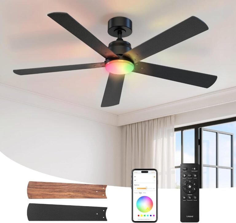 Linkind Matter 52 inch smart ceiling fan with 32-zone RGB light