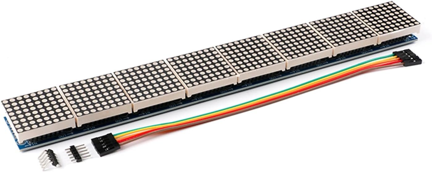 MAX7219 8-in-1 64x8 dot matrix LED display module for scrolling text