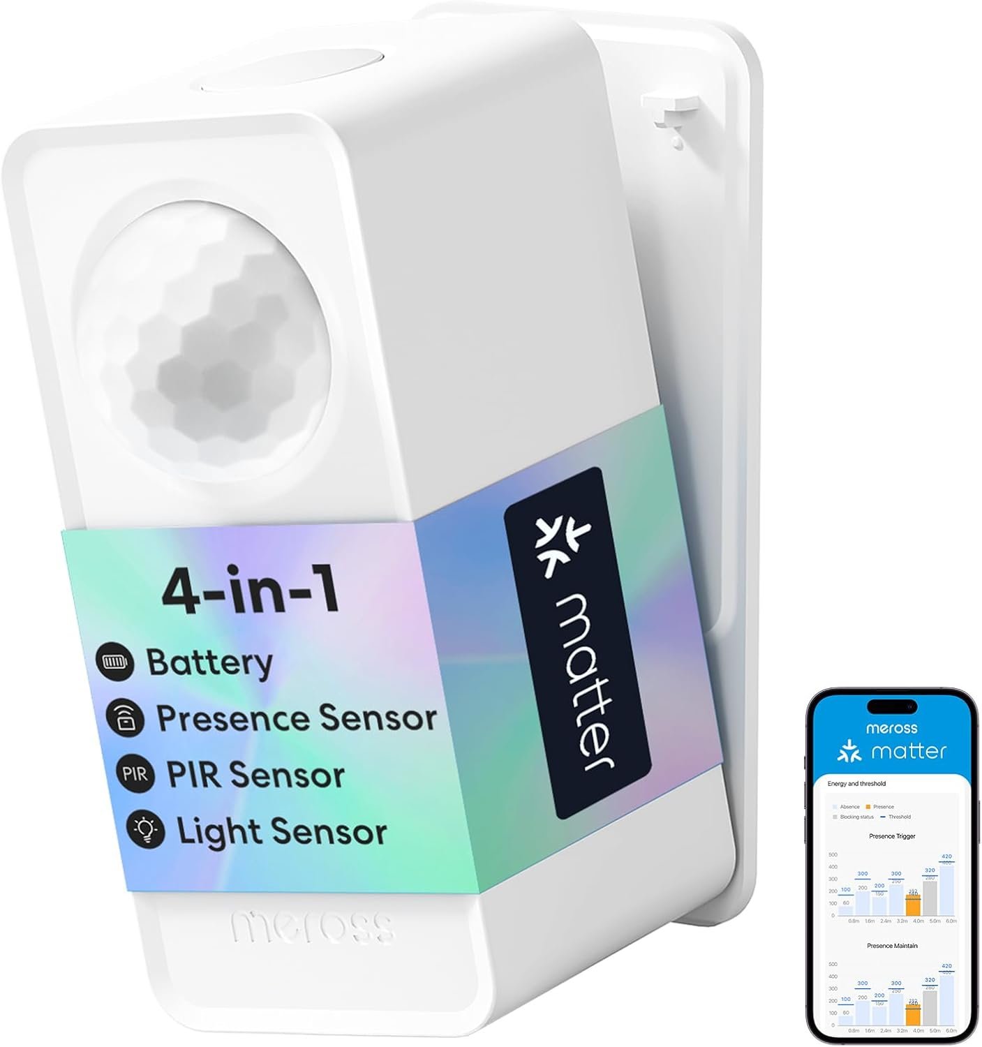 meross MS605 IP67 battery Matter over Thread presence sensor