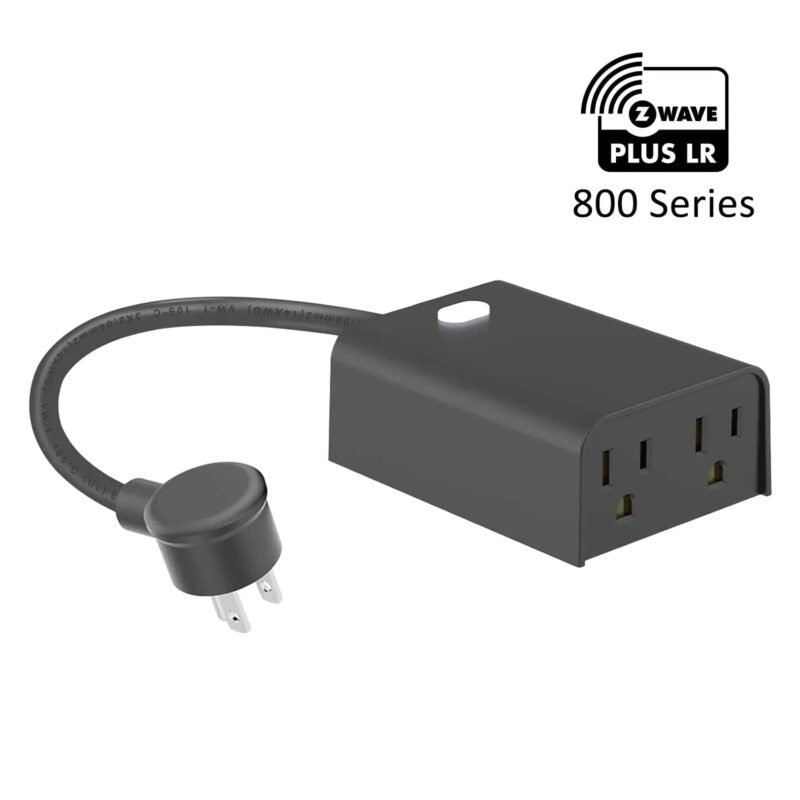 Minoston MP24Z Z-Wave 800 Series outdoor smart plug with two individual outlets