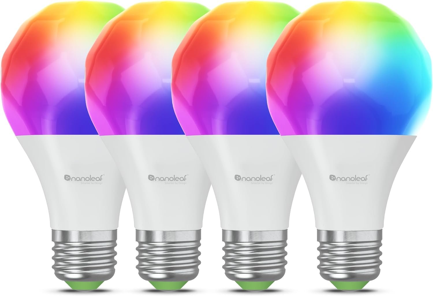 Nanoleaf Essentials Matter A19 RGBTW smart bulbs 1000 lumens 4-pack