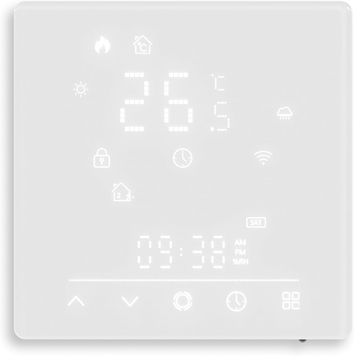ngnsky Matter smart thermostat for 220V electric heating with 16A relay