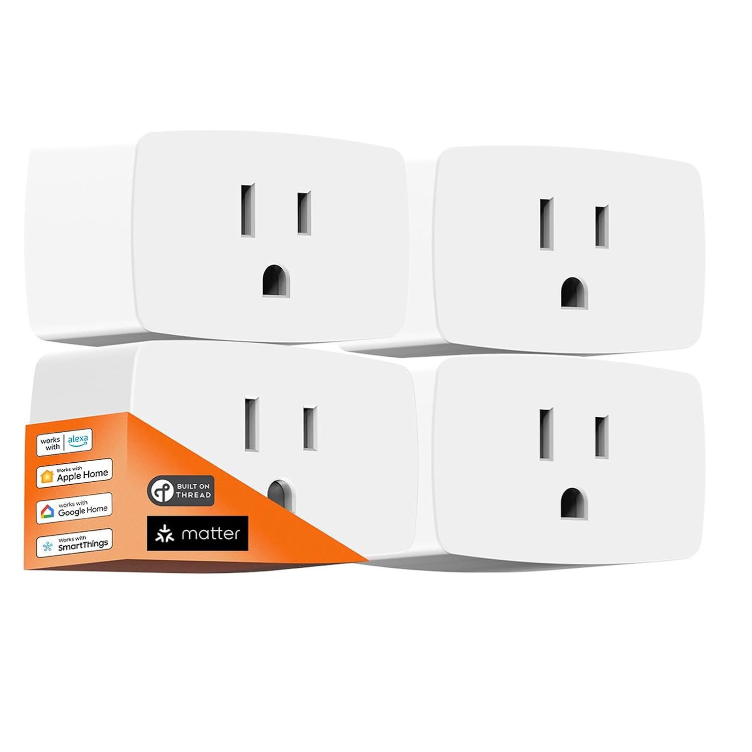 ONVIS Matter over Thread smart mini plug, 4-pack