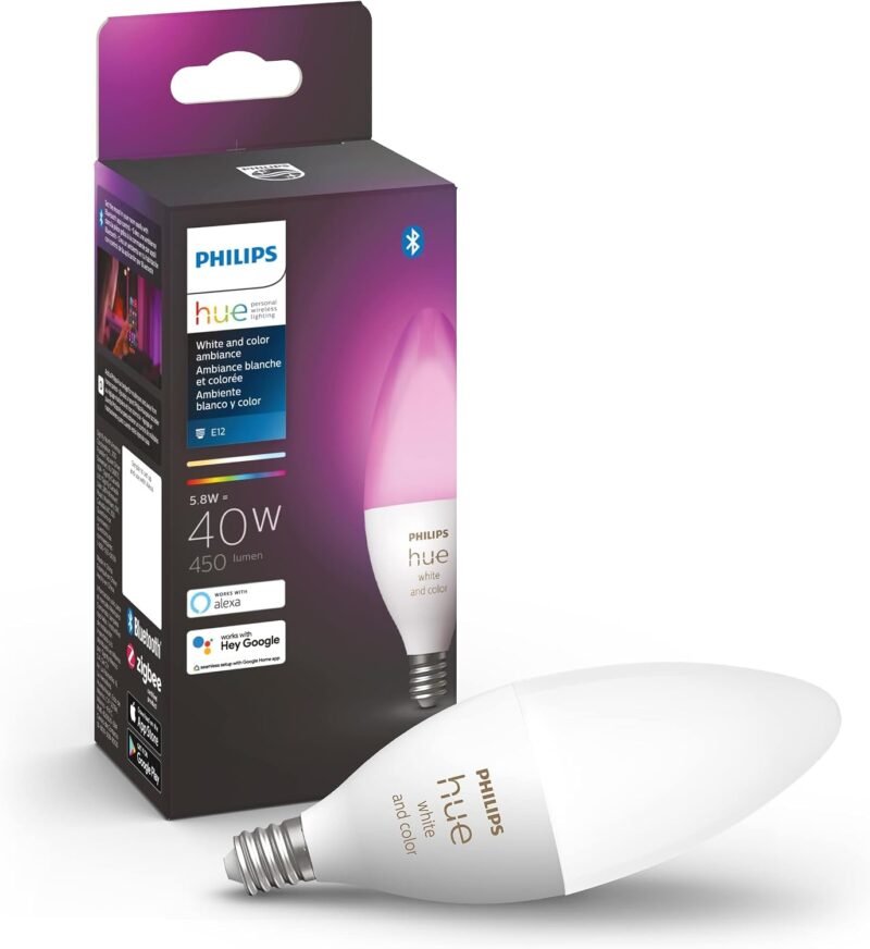 Philips Hue B39 candle E12 White and Color Ambiance Zigbee bulb