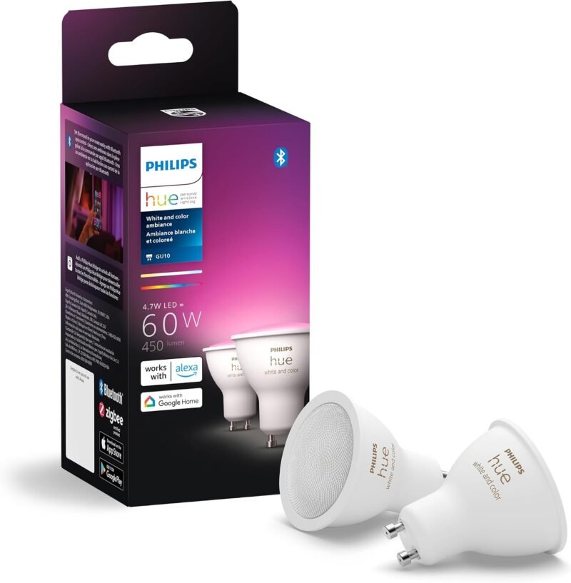 Philips Hue GU10 White and Color Ambiance Zigbee spot bulb
