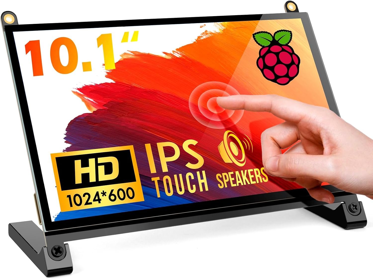 ROADOM 10.1 inch 1024x600 IPS touchscreen monitor for Raspberry Pi
