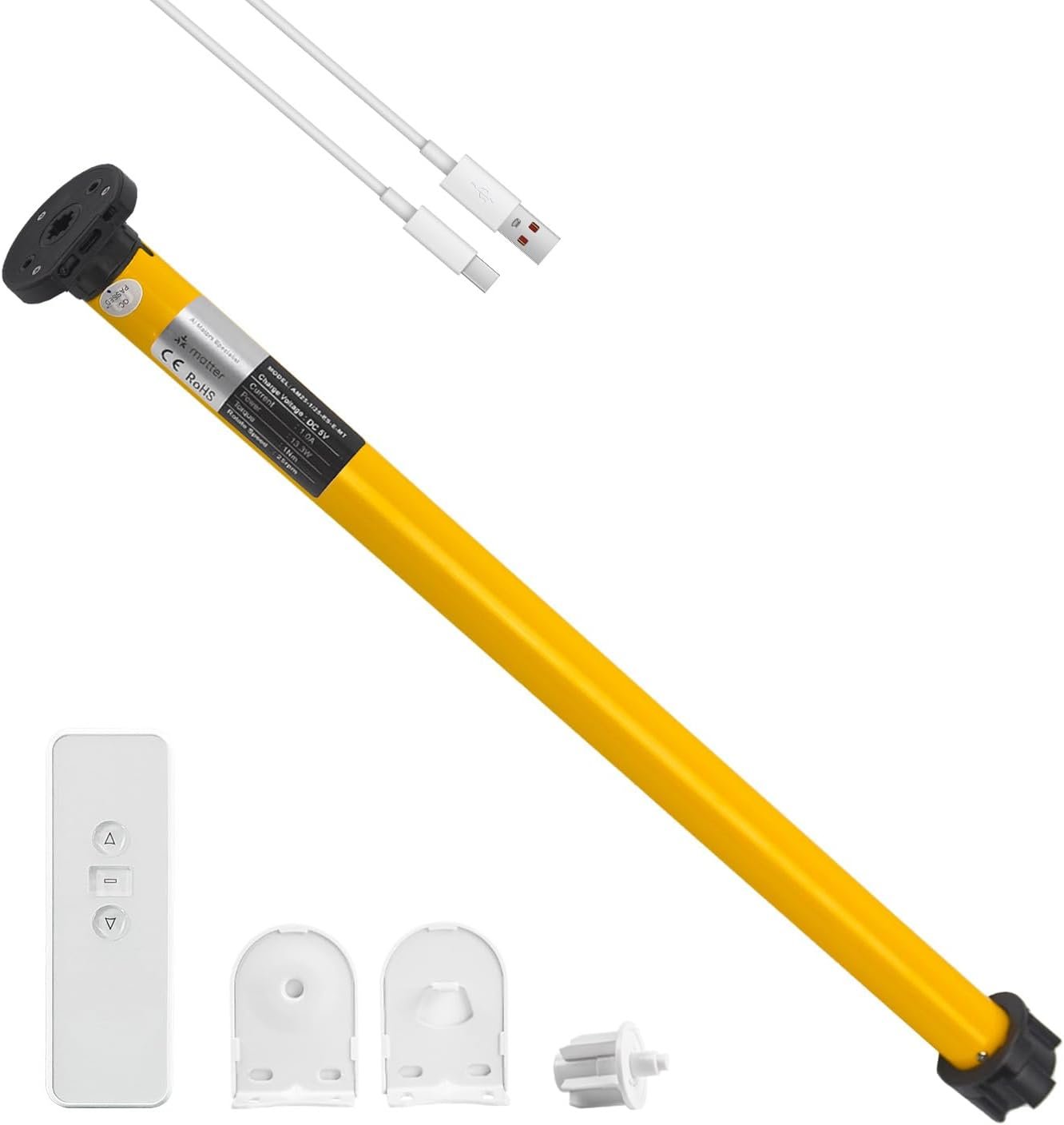 Rollerhouse Matter over Wi-Fi smart blinds motor for 38 mm tubes