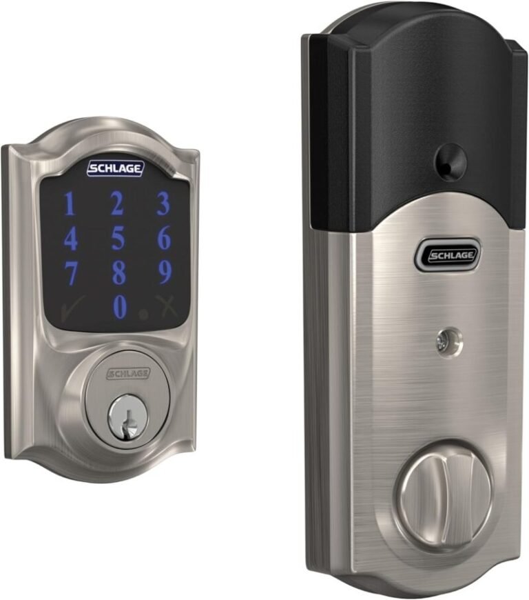 Schlage Connect Z-Wave Plus smart deadbolt with Camelot trim touchscreen keypad