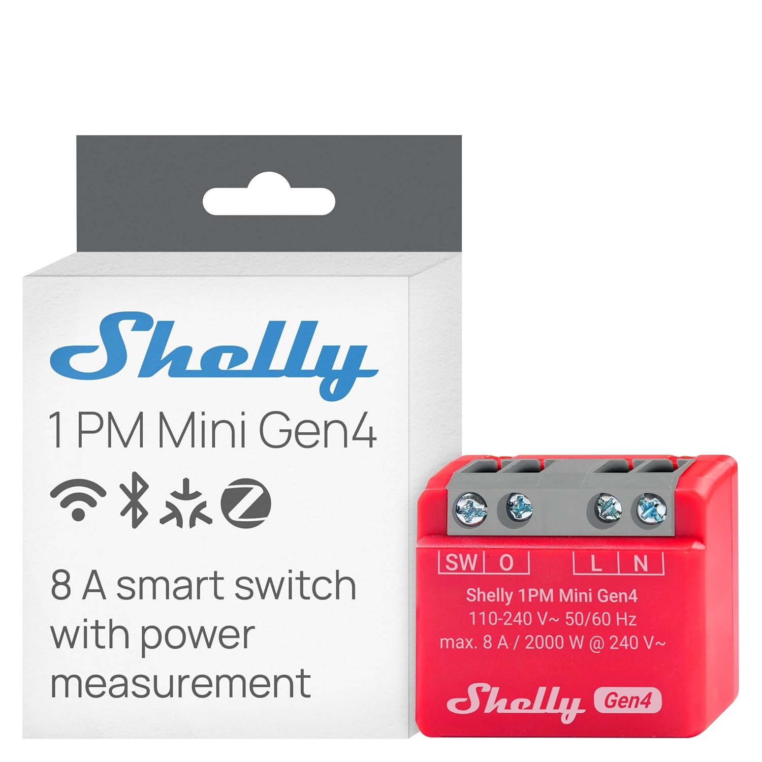 Shelly 1PM Mini Gen4 compact Matter relay with power metering