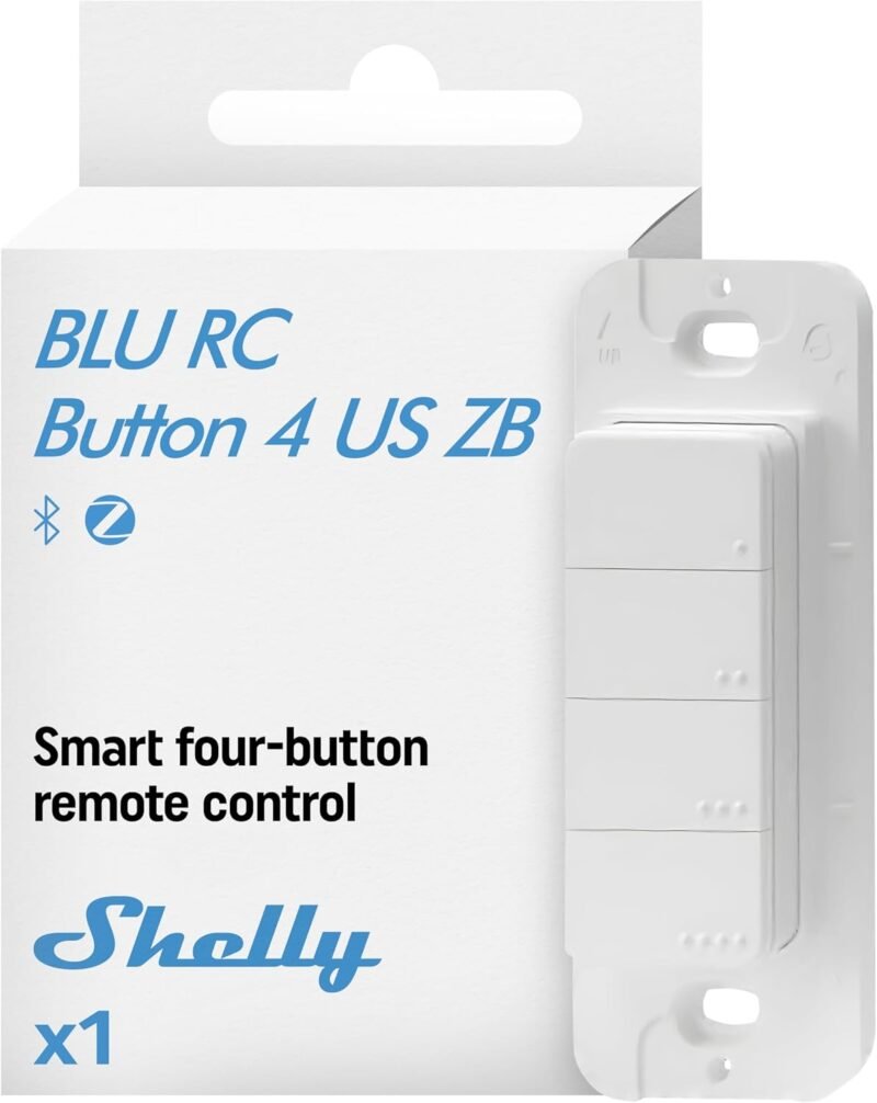 Shelly BLU RC Button 4 ZB Zigbee and Bluetooth remote