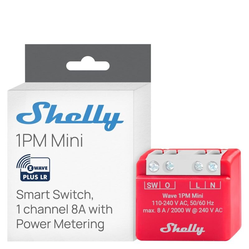 Shelly Wave 1PM Mini US LR Z-Wave relay with power metering