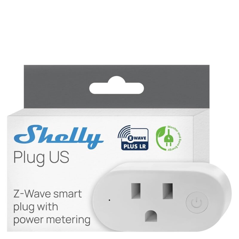 Shelly Wave Plug US LR Z-Wave Long Range smart plug with power metering
