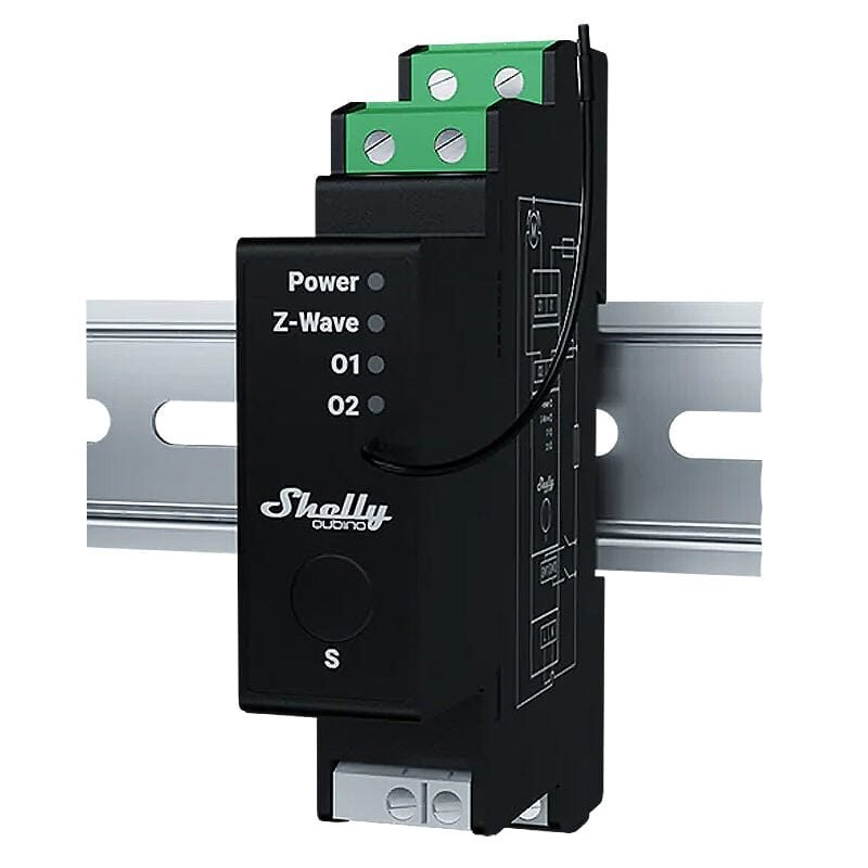 Shelly Wave Pro Shutter EU DIN rail Z-Wave shutter controller