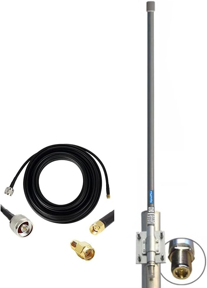 SIGNALPLUS 915MHz 10dBi fiberglass LoRa gateway antenna with cable