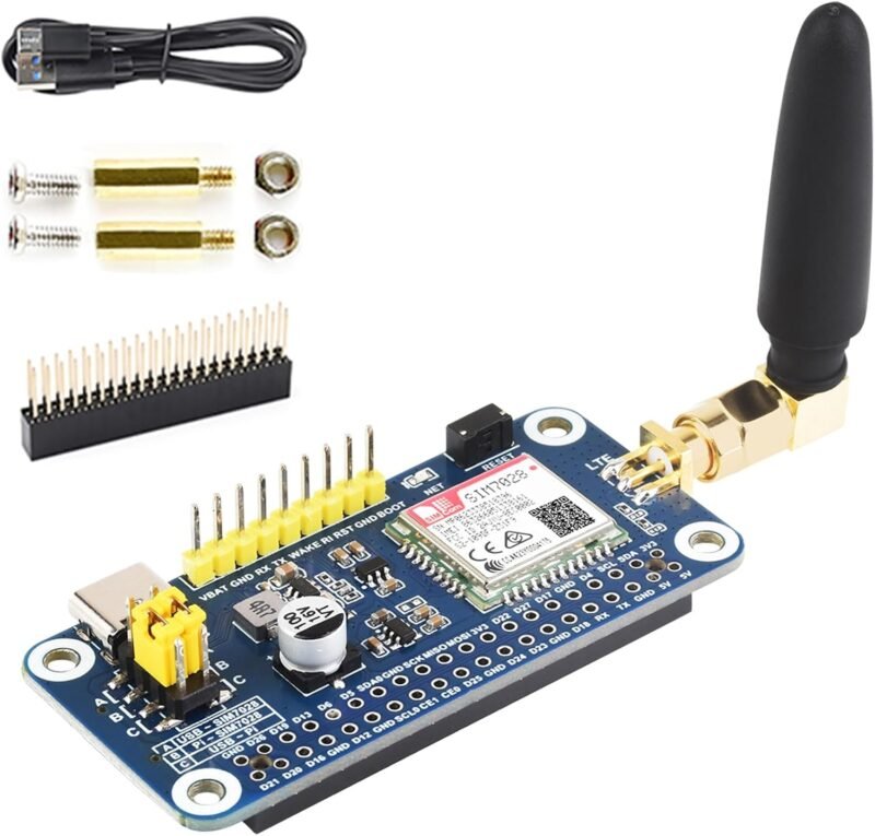 SIM7028 NB-IoT HAT for Raspberry Pi 5 and Jetson Nano