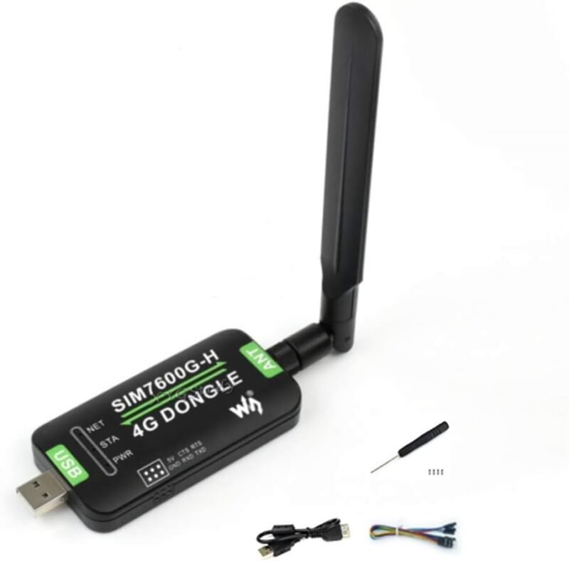 SIM7600G-H 4G dongle with GNSS positioning and global bands