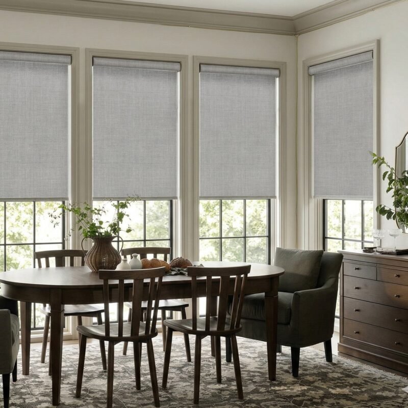 SmartWings 100 percent blackout motorized roller shade with Z-Wave motor