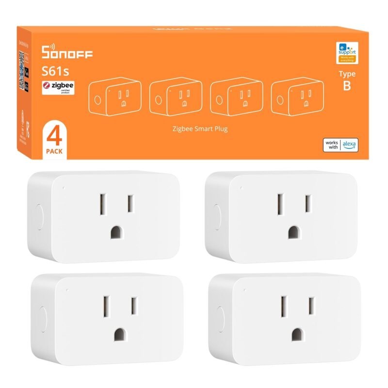 SONOFF S61SZBTPB Zigbee smart plug with energy monitoring