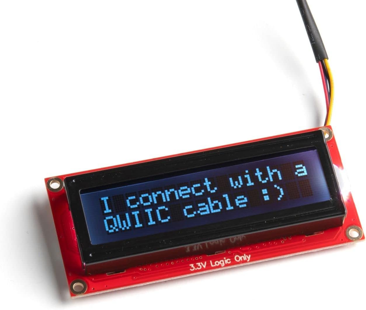 SparkFun 16x2 SerLCD RGB text display with Qwiic connector, serial I2C and SPI