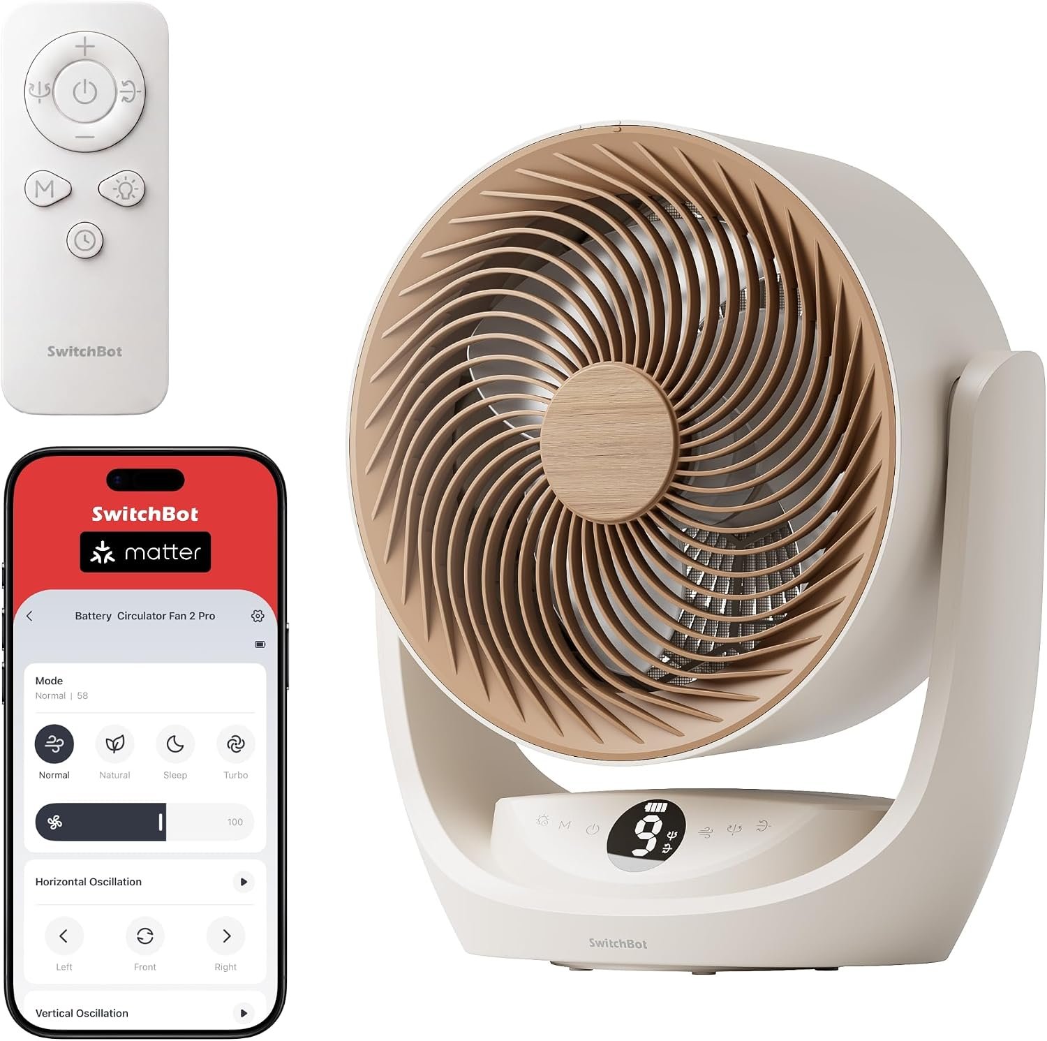 SwitchBot Battery Circulator Fan 2 Pro with Matter over Wi-Fi